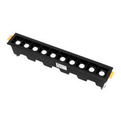Lampa liniowa Led podtynkowa 20W 3000K czarna JDL-10T DomenoLED