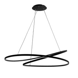 Lampa dekoracyjna wisząca led 122w czarna DL-I09 + Pilot MONA XL DomenoLED