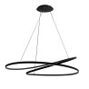 Lampa dekoracyjna wisząca led 122w czarna DL-I09 + Pilot MONA XL DomenoLED
