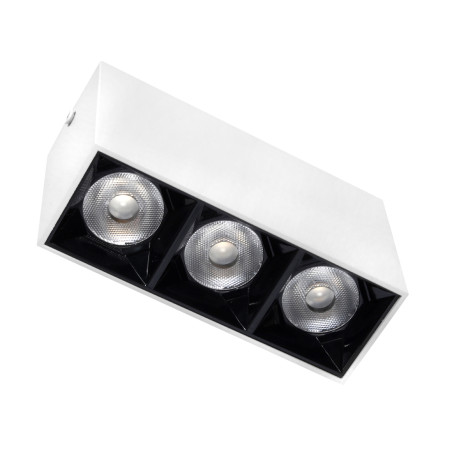 Lampa liniowa natynkowa 9w 4000K biało-czarna JDL-6T DomenoLED