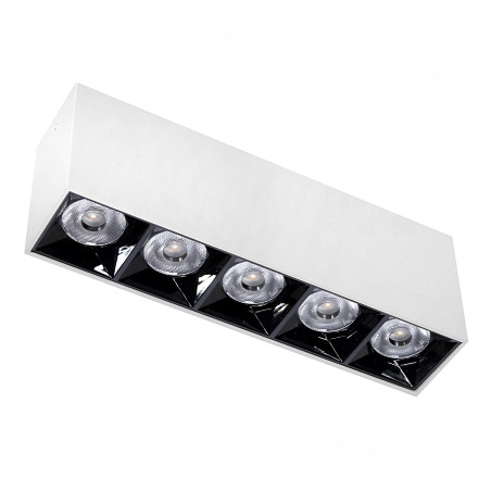 Lampa liniowa natynkowa 15w 3000K biało-czarna JDL-3T DomenoLED