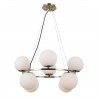 Lampa wisząca Larosa PND-33453-4-4-ABR Italux Brąz antyczny kule