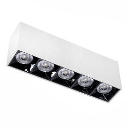 Lampa liniowa natynkowa 15w 4000K biało-czarna JDL-3T DomenoLED