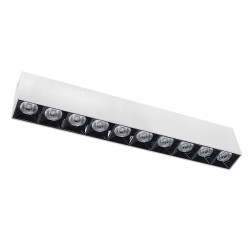 Lampa liniowa natynkowa 30w 3000K biało-czarna JDL-4T DomenoLED