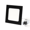 Panel Led podtynkowy kwadrat czarny 6W 3000K PL-B03 DomenoLED