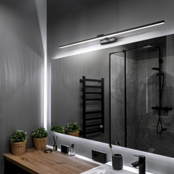 Kinkiet LED łazienkowy120cm 22W czarny 4000K UNO-BH-003 IP44 DomenoLED
