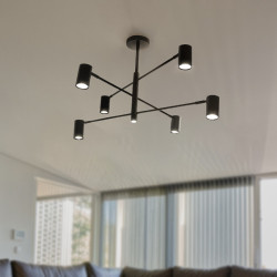 Lampa 6 x spot GU10 DD-40 czarna SIENA DomenoLED