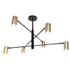 Lampa 6 x spot GU10 DD-40 czarno-złota SIENA DomenoLED