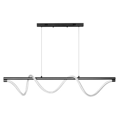 Lampa wisząca Serpente DDXZ003 55W czarna - wężyk splot DomenoLED