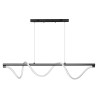 Lampa wisząca Serpente DDXZ003 55W czarna - wężyk splot DomenoLED