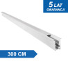 Szyna magnetyczna podtynkowa LL-20F biała 300cm DomenoLED