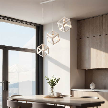 Lampa Loft Sweden Prosta PZE-2320 Biała DomenoLED