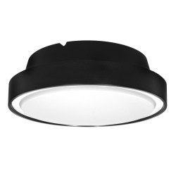 Plafon sufitowy PIR P2582-E27-S E27x2 czarny z czujnikiem ruchu i zmierzchu ROTONDA DomenoLED