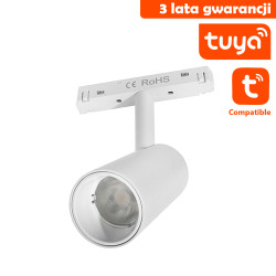 Reflektor do szyn magnetycznych DDCX-15A-TY TUYA biały 15W CCT DomenoLED