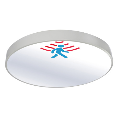 Plafon Natynkowy LED 40cm okrągły BB03 40W 4000K z czujnikiem biały PIR DomenoLED