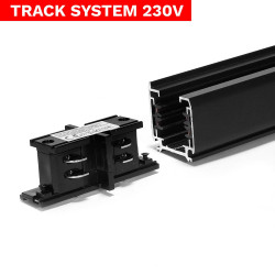 Łacznik prosty Track System LL-DX1 czarny DomenoLED