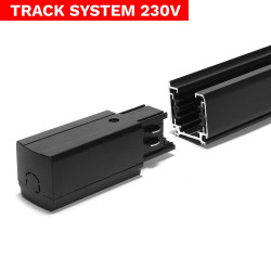 Końcówka zasilająca Track System LL-DX3 czarny DomenoLED
