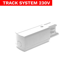 Końcówka zasilająca Track System LL-DX3 biały DomenoLED