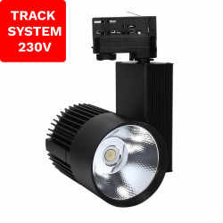 Reflektor Szynowy Track System DD-03 30W 3000K Czarny 3 fazowy 230V DomenoLED