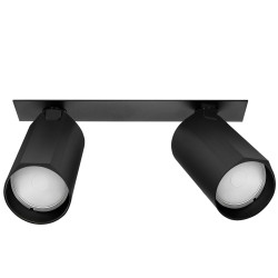 Lampa sufitowa wpuszczana BORA KJ2104 2xGU10 czarny DomenoLED