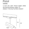 NOWOŚĆ Maxlight S0006 Pistol - Lampa do szynoprzewodu 3F