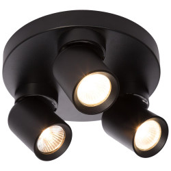 NOWOŚĆ Plafon Pointa czarny 3xGU10 Light Prestige