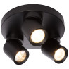 NOWOŚĆ Plafon Pointa czarny 3xGU10 Light Prestige