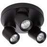 NOWOŚĆ Plafon Pointa czarny 3xGU10 Light Prestige