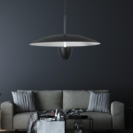 NOWOŚĆ Lampa wisząca Ufo L czarna LED CCT Light Prestige
