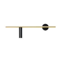 NOWOŚĆ KINKIET TREVO BLACK BRASS (left) Aldex