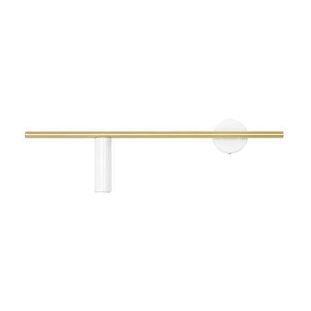 NOWOŚĆ KINKIET TREVO WHITE BRASS (left) Aldex