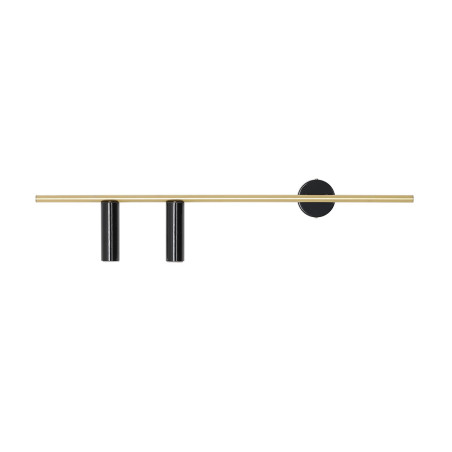NOWOŚĆ KINKIET TREVO 2 BLACK BRASS (left) Aldex