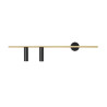 NOWOŚĆ KINKIET TREVO 2 BLACK BRASS (left) Aldex