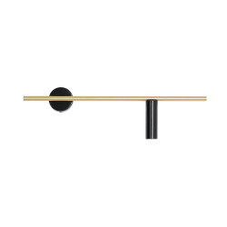 NOWOŚĆ KINKIET TREVO BLACK BRASS (right) Aldex