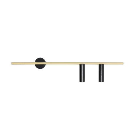 NOWOŚĆ KINKIET TREVO 2 BLACK BRASS (right) Aldex