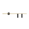NOWOŚĆ KINKIET TREVO 2 BLACK BRASS (right) Aldex
