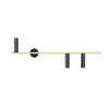 NOWOŚĆ KINKIET TREVO 3 BLACK BRASS (right) Aldex