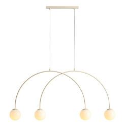 NOWOŚĆ LAMPA WISZĄCA UNA 4 CREAM S Aldex