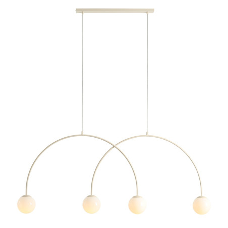 NOWOŚĆ LAMPA WISZĄCA UNA 4 CREAM L Aldex