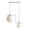 NOWOŚĆ LAMPA WISZĄCA ZAC 2 BEIGE MATTE Aldex