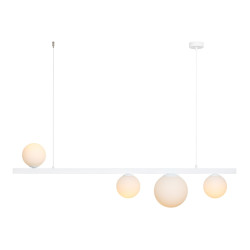 NOWOŚĆ LAMPA WISZĄCA GARDA 4 WHITE Aldex
