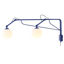 NOWOŚĆ KINKIET SOHO GLASS 2 COBALT Aldex