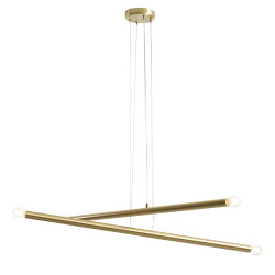 NOWOŚĆ LAMPA WISZĄCA TUBO 4 BRASS Aldex