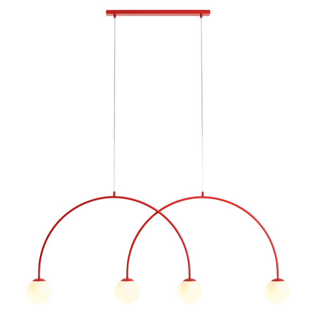 NOWOŚĆ LAMPA WISZĄCA UNA 4 RED CHILLI L Aldex
