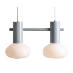 NOWOŚĆ LAMPA WISZĄCA FLO 2 GREY S(żarówki w zestawie) Aldex
