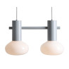 NOWOŚĆ LAMPA WISZĄCA FLO 2 GREY S(żarówki w zestawie) Aldex