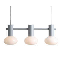 NOWOŚĆ LAMPA WISZĄCA FLO 3 GREY S(żarówki w zestawie) Aldex