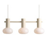 NOWOŚĆ LAMPA WISZĄCA FLO 3 CREAM S(żarówki w zestawie) Aldex
