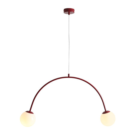 NOWOŚĆ LAMPA WISZĄCA UNA 2 RED WINE Aldex