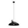 NOWOŚĆ LAMPA WISZĄCA ALDO DARK BLACK GLOSS + WHITE GLOSS (47+ 23+ wood) Aldex